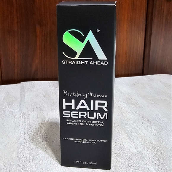 Straight Ahead Revitalizing Moroccan Hair Serum Argan Oil Keratin & Biotin NEW - Picture 1 of 11